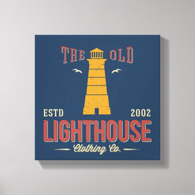Das alte Leuchtturm Kleidung Co. Leinwanddruck (Vorderseite)