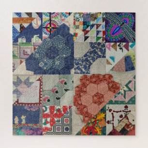 Das "alte Mädchen" im Juni-Quilt-Puzzle