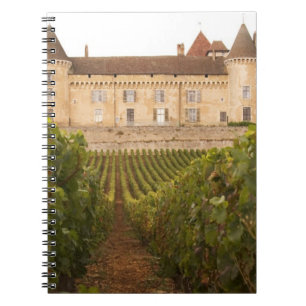 Das alte mittelalterliche Schloss Chateau de Rully Notizblock