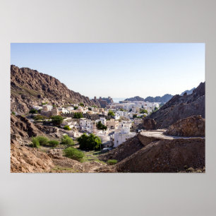 Das alte Muscat, ursprüngliche historische Stadt v Poster