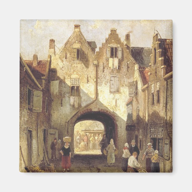 Das alte Tor von Charles Leickert Magnet (Vorne)