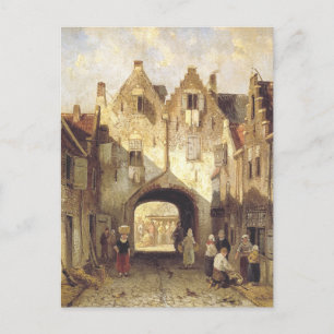 Das alte Tor von Charles Leickert Postkarte