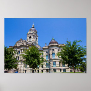 Das alte Vanderburgh-Landkreis-Courthouse Poster