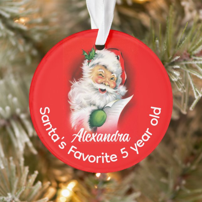 Das Alter der Personalisierten Kinder ist das Lieb Ornament (Baum)