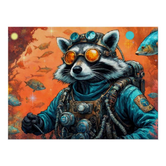 DAS ALTER DES STAHLRAKCOONS POSTER (Vorderseite)