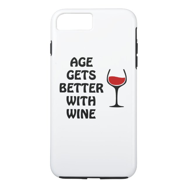 Das Alter wird mit Wein besser Case-Mate iPhone Hülle (Rückseite)