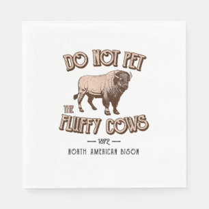 Das amerikanische Bison Buffalo von den flauschige Serviette