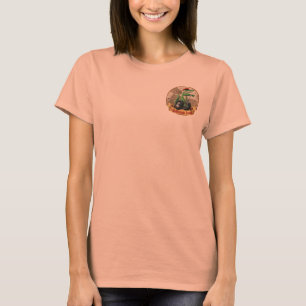 Das amerikanische Kleid Calif der Frauen. T-Shirt