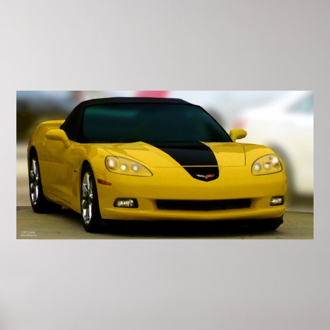 DAS AMERIKANISCHE SPORTAUTO: CORVETTE POSTER (Vorne)