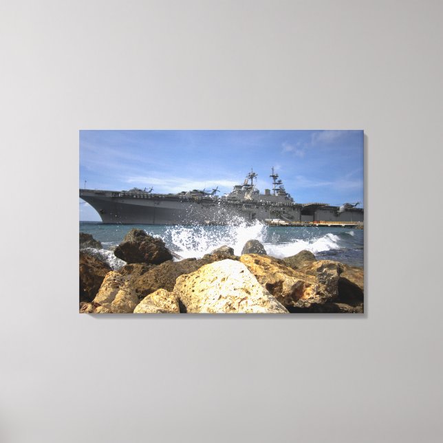 Das Amphibienschiff USS Kearsarge Leinwanddruck (Vorderseite)