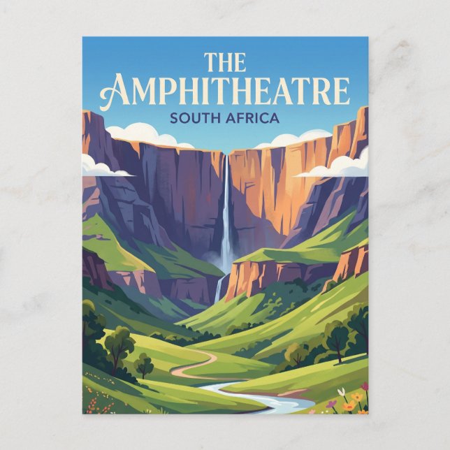 Das Amphitheater Südafrika Postkarte (Vorderseite)
