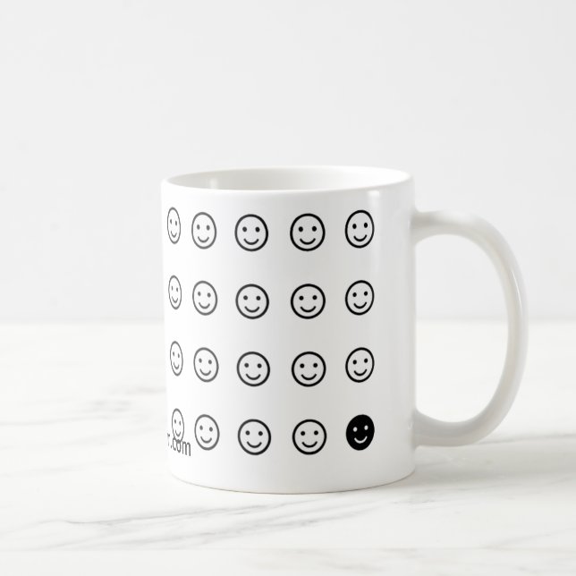 "Das Ändern stellt" Tasse 44-Smiley-Face gegenüber (Rechts)