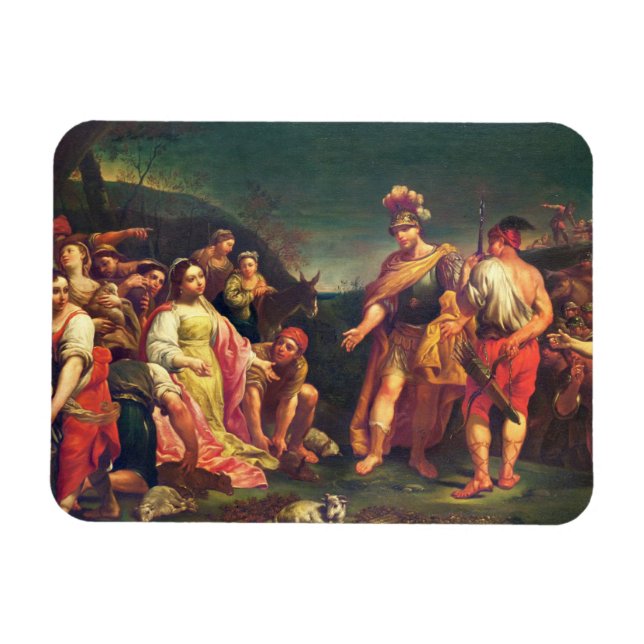 Das Angebot von Abigail vor David Magnet (Horizontal)