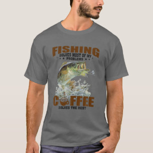 Das Angeln löst die meisten meiner Probleme Kaffee T-Shirt