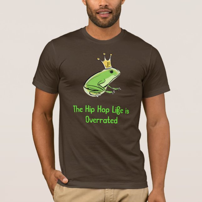 Das angesagte Hopfenleben Overrated T-Shirt (Vorderseite)