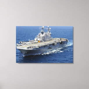 Das Angriff mit Amphibienfahrzeugsschiff USS Leinwanddruck