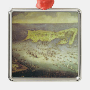 Das Anheben der Belagerung Ile de Re Silbernes Ornament