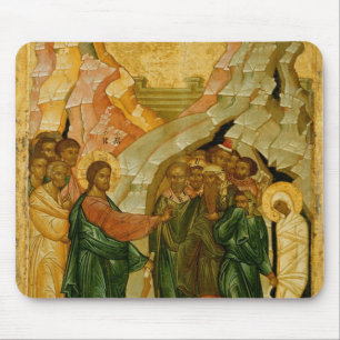 Das Anheben von Lazarus, russische Ikone Mousepad