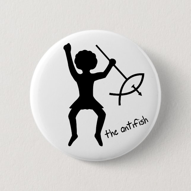 Das Antifish - Knopf Button (Vorderseite)