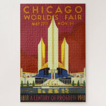 Das antike Chicago World's Fair Poster