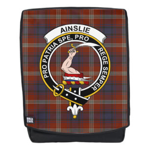 Das antike Clan Wappen Tartan Kariert Rucksack