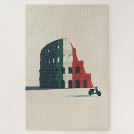 Das Architektur-Kunst-Puzzle "Stück Roms"