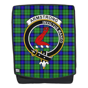 Das Armstrong Ancient Clan Crest Tartan Karo Rucksack