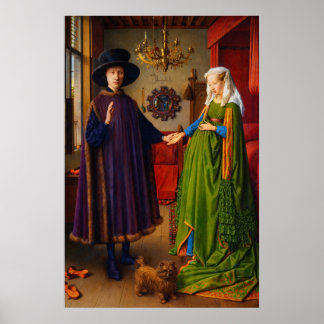Das Arnolfini-Porträt von Jan van Eyck Poster