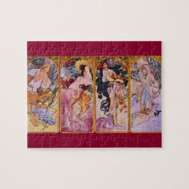 Das Art Nouveau der vier Saisons