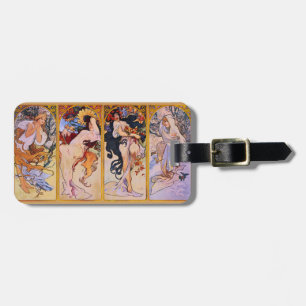 Das Art Nouveau der vier Saisons Gepäckanhänger