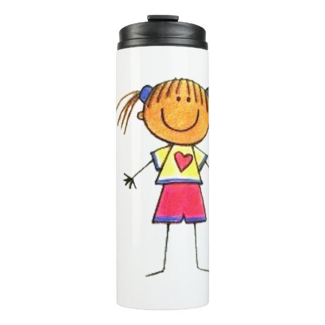 Das Artwork Ihres Kindes auf einem Tumbler Thermosbecher (Vorderseite)