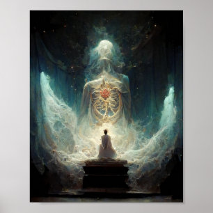Das atemberaubende Fantasy Sci-Fi Art Poster