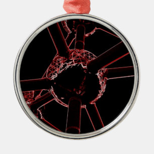 Das Atomium Silbernes Ornament