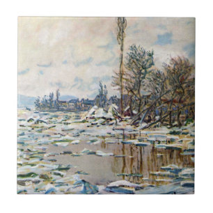Das Aufbrechen des Eises von Claude Monet Fliese