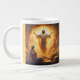 Das Auferstehungslicht: Jesus Christus aufersteht Jumbo-Tasse