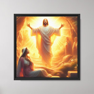 Das Auferstehungslicht: Jesus Christus erhebt sich Leinwanddruck