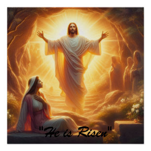 Das Auferstehungslicht: Jesus Christus erhebt sich Poster