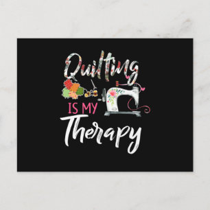 Das Aufhören ist meine Therapie Funny Gift Quilt Postkarte