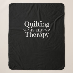Das Aufhören ist meine Therapie   Funny Quilly Lov Sherpadecke