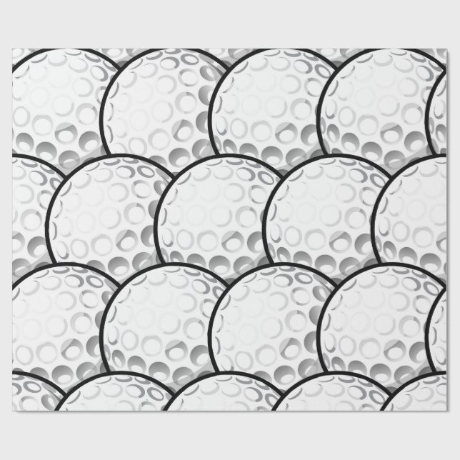 Das aufregende Golf-Party Geschenkpapier (Flach)