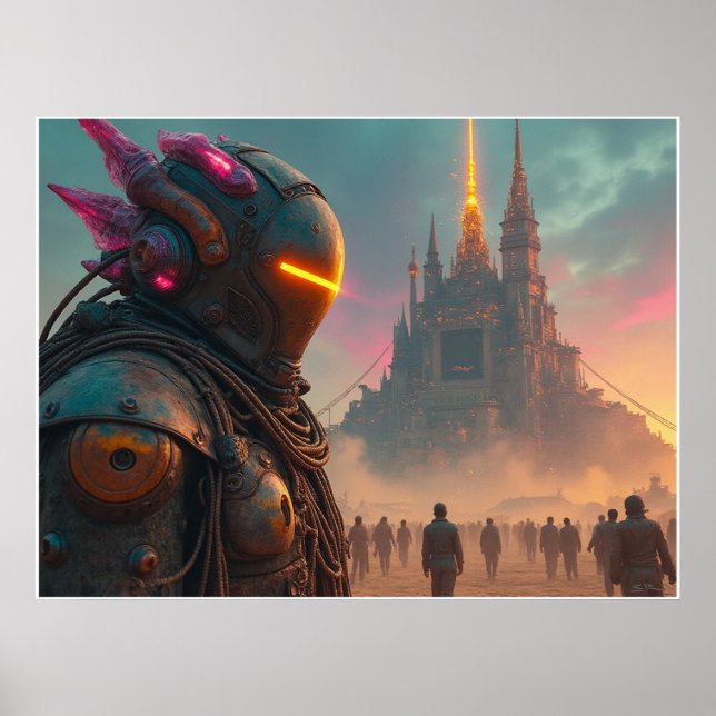 Das aufrufende, matte Poster (Vorne)