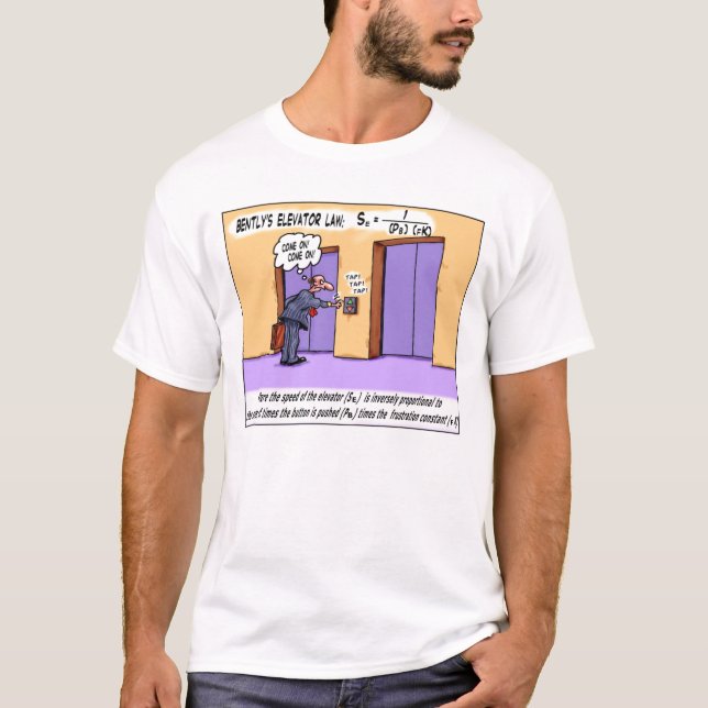 Das Aufzugs-Gesetz T-Shirt (Vorderseite)