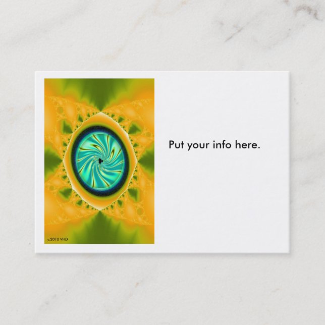 "Das Auge". .business Karte (Vorderseite)