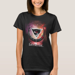 Das Auge der Initiative Womens kosmische Grundlage T-Shirt