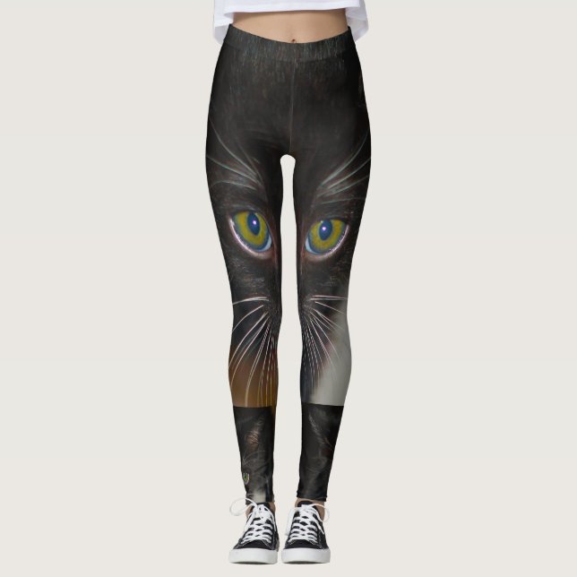 das Auge der Katze Leggings (Vorderseite)