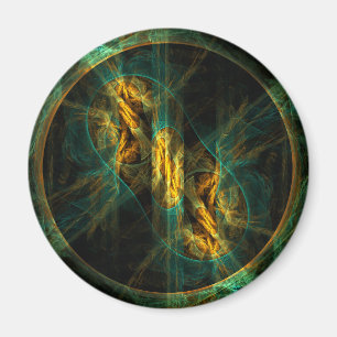 Das Auge des Abstrakten Dschungelmuseums Magnet