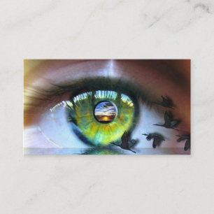 Das Auge des Beholder Soap Dispenser und Toothbr Visitenkarte