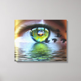 Das Auge des Betrachters Leinwanddruck