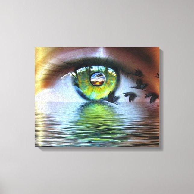 Das Auge des Betrachters Leinwanddruck (Vorderseite)