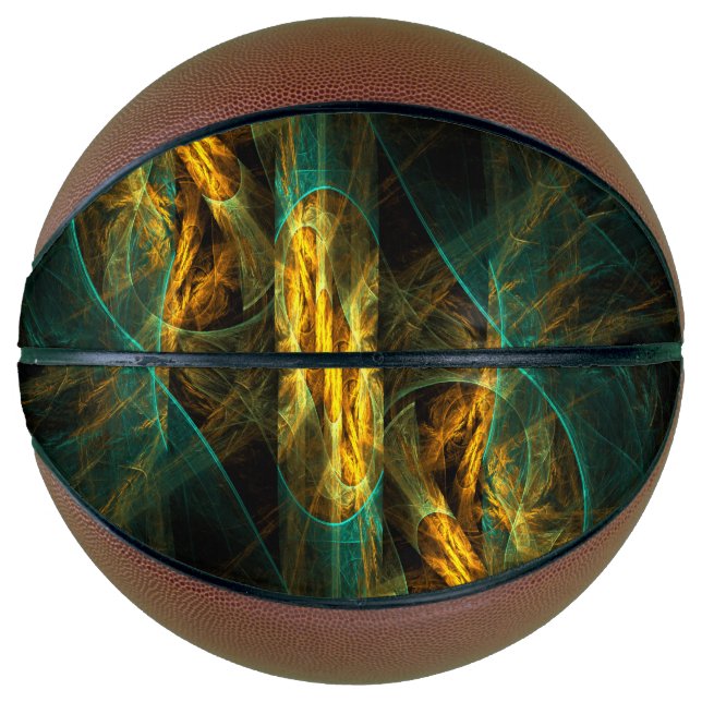 Das Auge des Dschungels Abstrakte Kunst Basketball (Vorderseite)